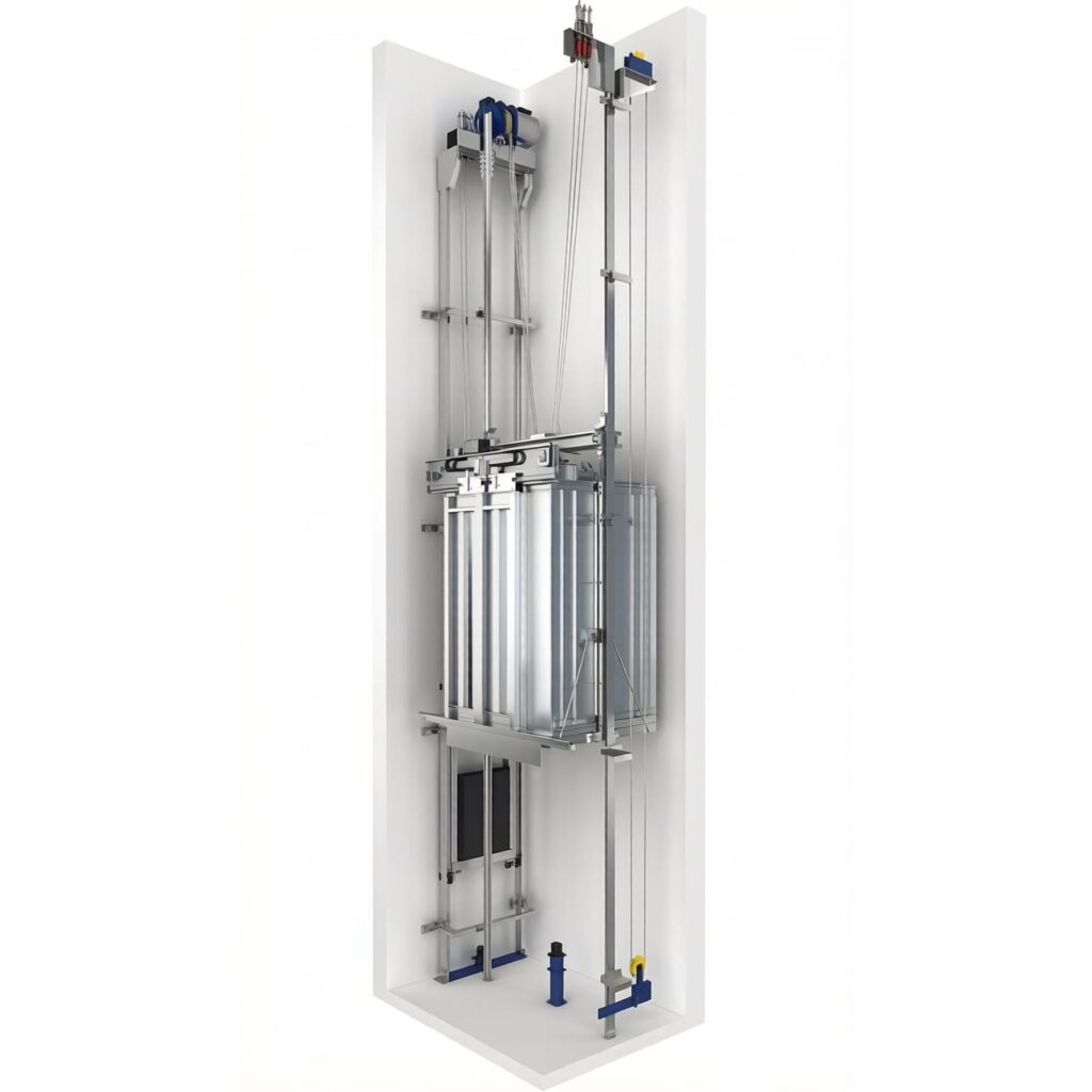Lift Guide Frame Songshang Home Lifts Australia | Smart Traction Elevators
